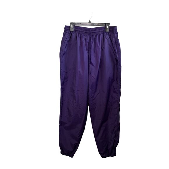 Vintage Adidas Purple Windbreaker Zipper Slit Jogger Pants Men's Size XL - Picture 1 of 12